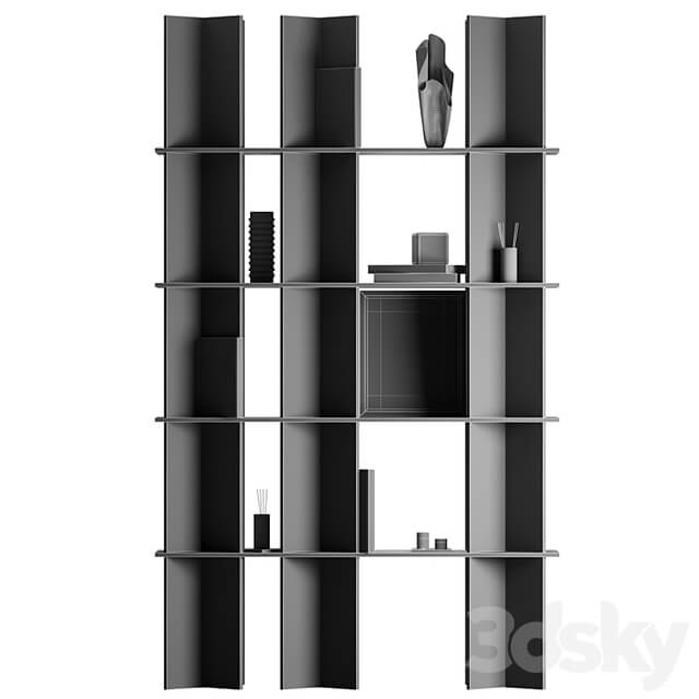 Shelving with decor