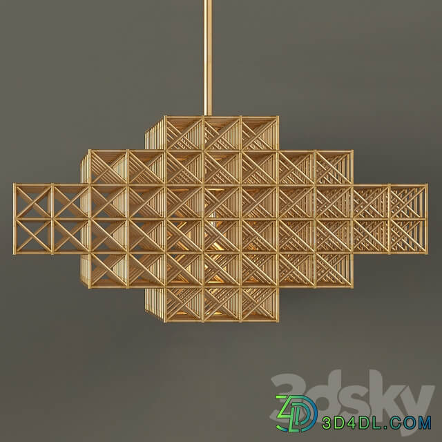 Chandelier Roll Hill Gridlock pendant sconce Pendant light 3D Models