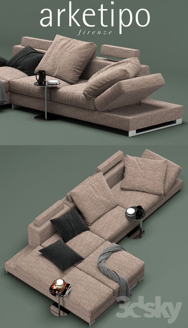 Sofa Moving Arketipo composition A 