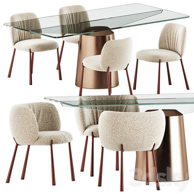 Mys Chairs and Spike Table by Midj