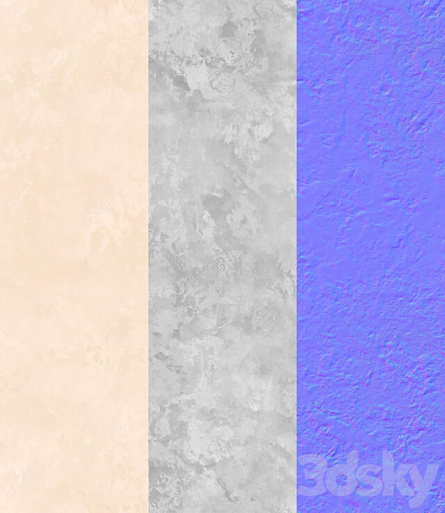 Seamless decorative plaster material