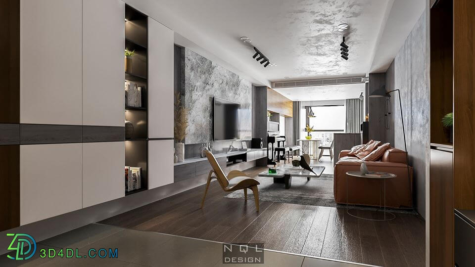 3D Interior Scene File 3dsmax Model Livingroom 341 By NguyenQuangLong