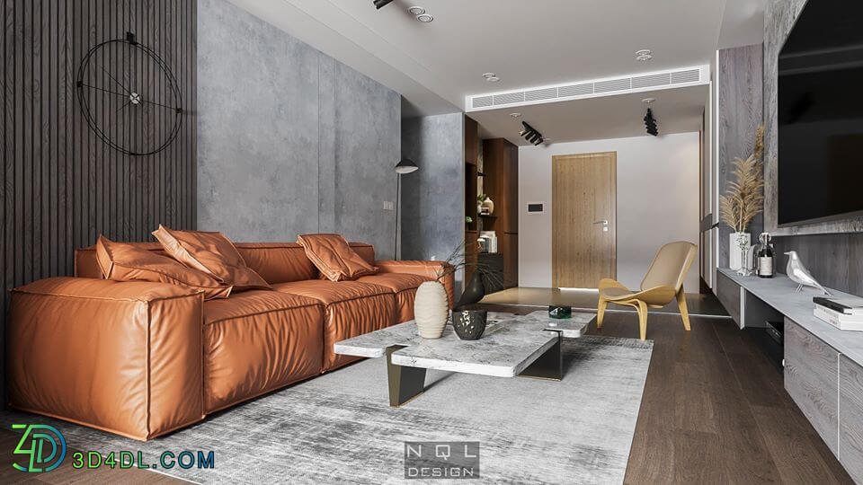 3D Interior Scene File 3dsmax Model Livingroom 341 By NguyenQuangLong