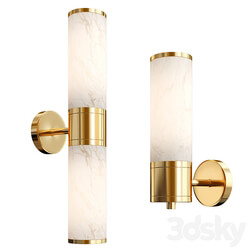 Brass Marble Wall Lamp 