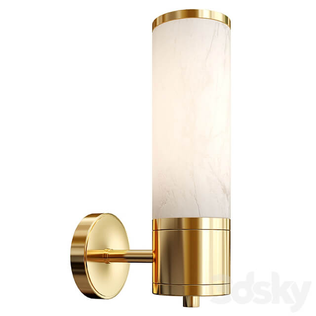 Brass Marble Wall Lamp