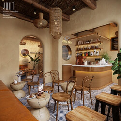 3D Model Interior Coffee 89 Scenes File 3dsmax By Van Thinh Le 