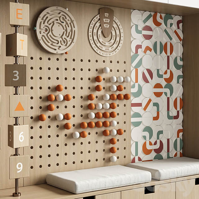Interactive panel for children room