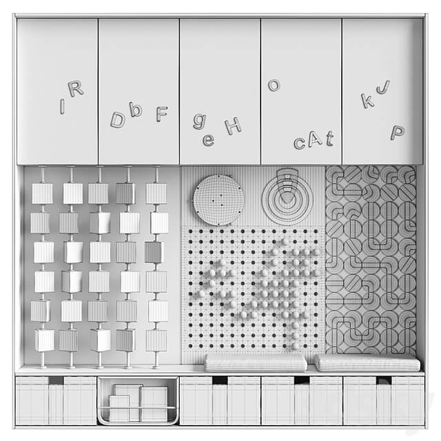 Interactive panel for children room