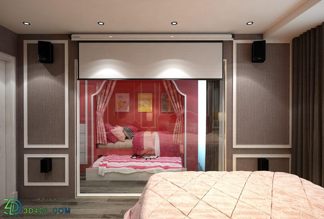 3D Interior Scenes File 3dsmax Model Bedroom 356 By Atom Dung