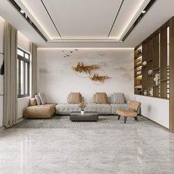  Living Room- Kitchen Interior by Pham Thanh Nhan 