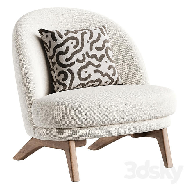 Pyle Cozy White Chair