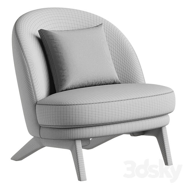 Pyle Cozy White Chair