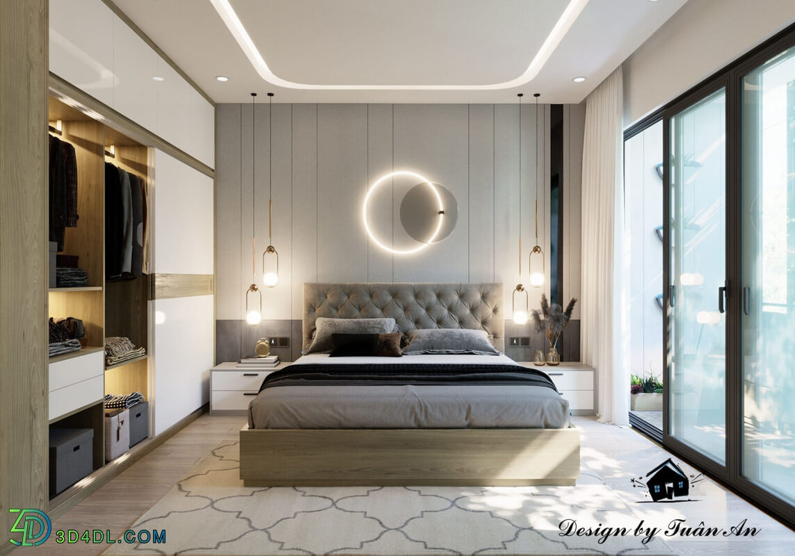 3D Interior Scenes File 3dsmax Model Bedroom 332 By Tuan An