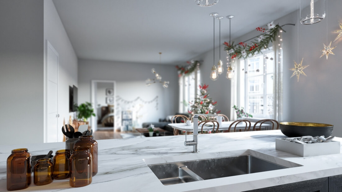 3D Model Interior Sweden Christmas room Scenes File 3dsmax By DAVISUAL 