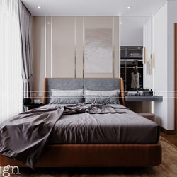 3D Interior Scene File 3dsmax Bedroom 169 By PhanThanhDuong  