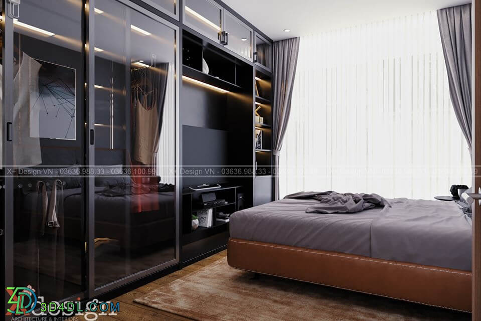 3D Interior Scene File 3dsmax Bedroom 169 By PhanThanhDuong 