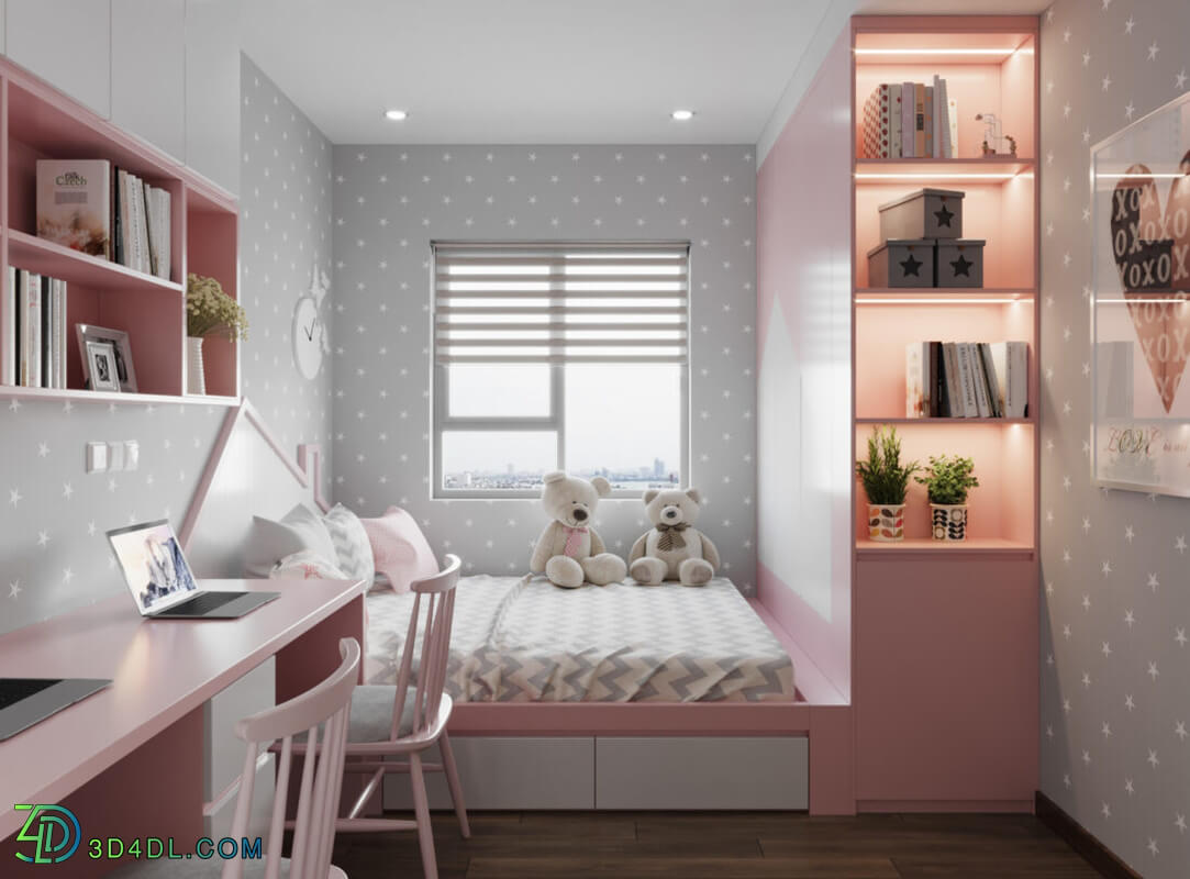 3D Model Interior Children Room 7 By PhuTran