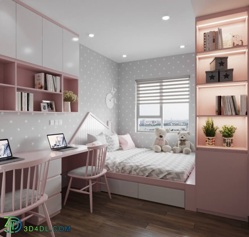 3D Model Interior Children Room 7 By PhuTran