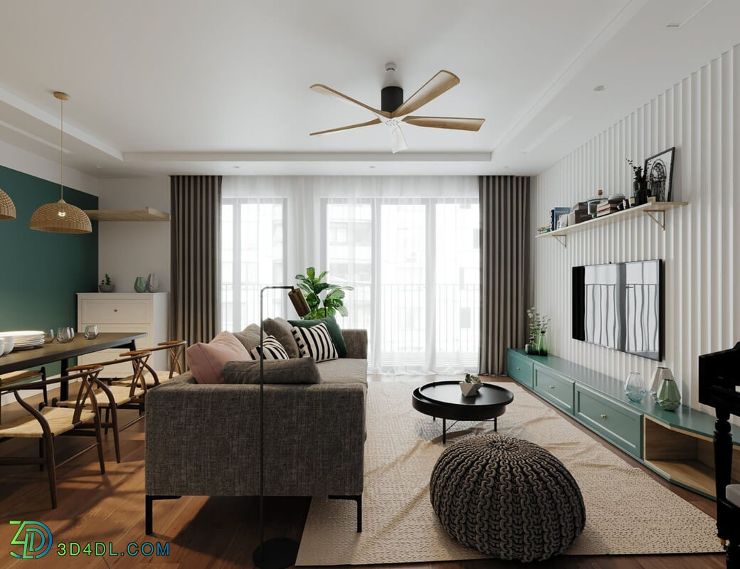 3D Interior Apartment 179 Scene File 3dsmax By Duc Nguyen