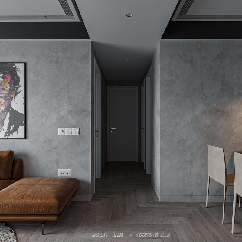 Living Room- Kitchen Interior by Hung Le