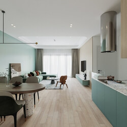  Apartment Interior Model By Nguyen Duc Huy 