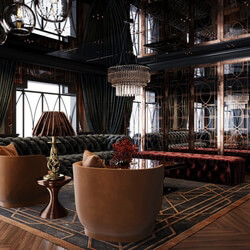  Office Room Interior Model by Bach Vu 