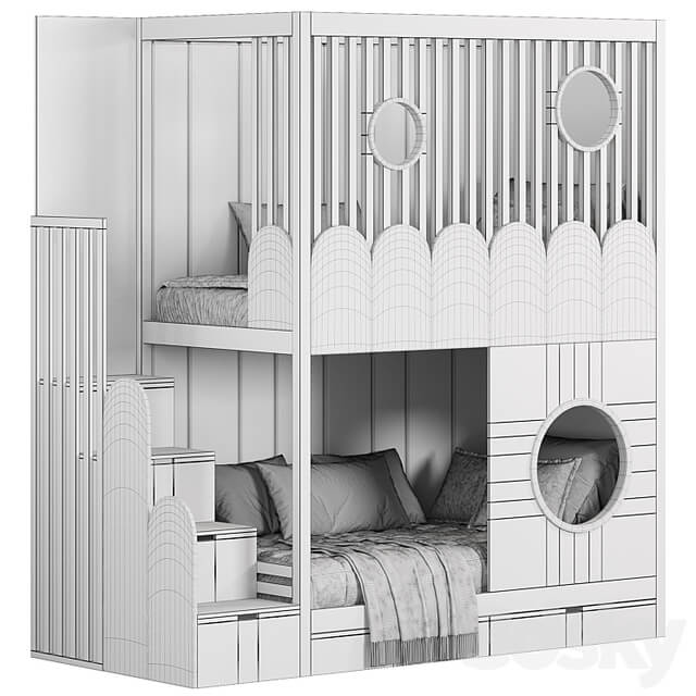 Designer two level bed Kids room