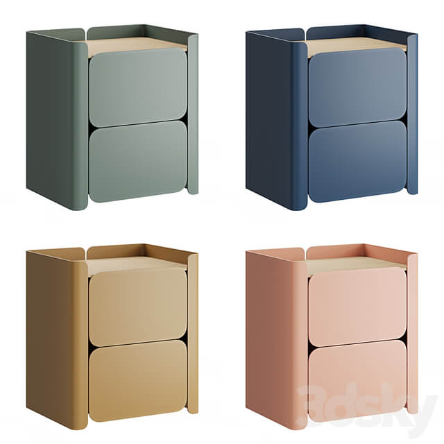 Bedside table Lirio by Hiro