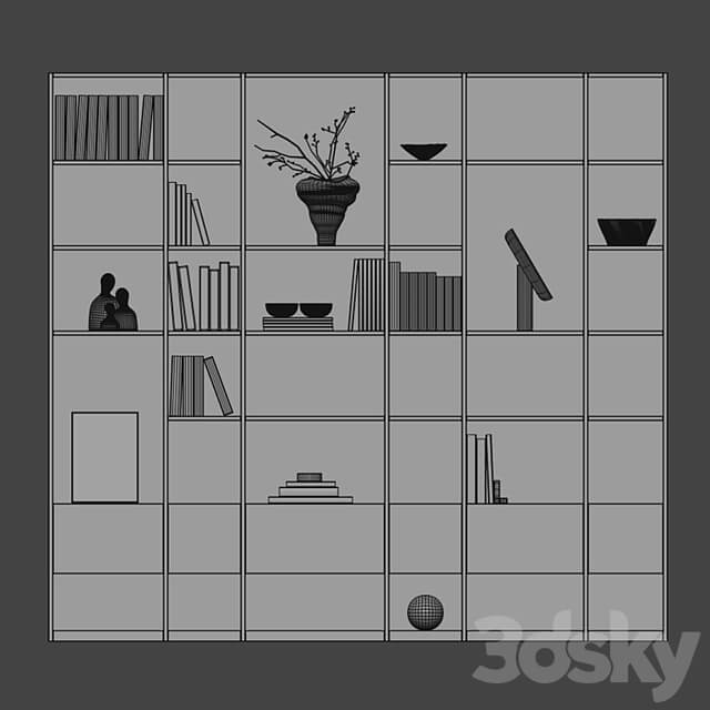 Cabinet with fillings 16