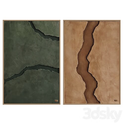 Set of art paintings from the Terra collection by Muddy 