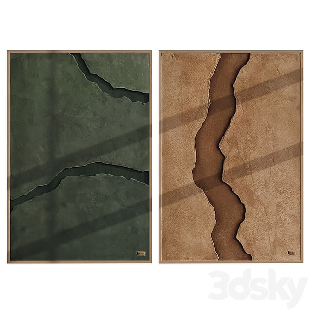 Set of art paintings from the Terra collection by Muddy