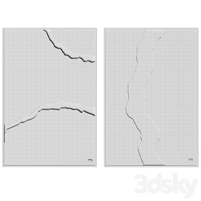 Set of art paintings from the Terra collection by Muddy