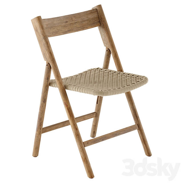 kave home dandara wood folding chair