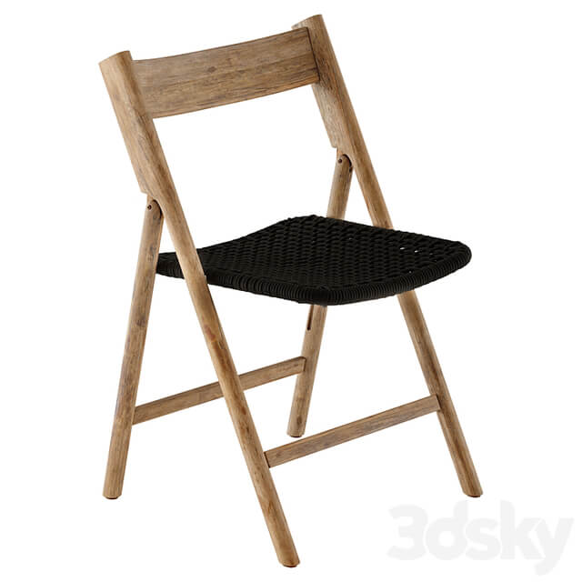 kave home dandara wood folding chair
