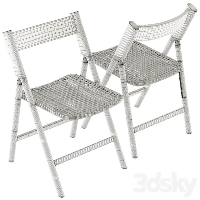 kave home dandara wood folding chair