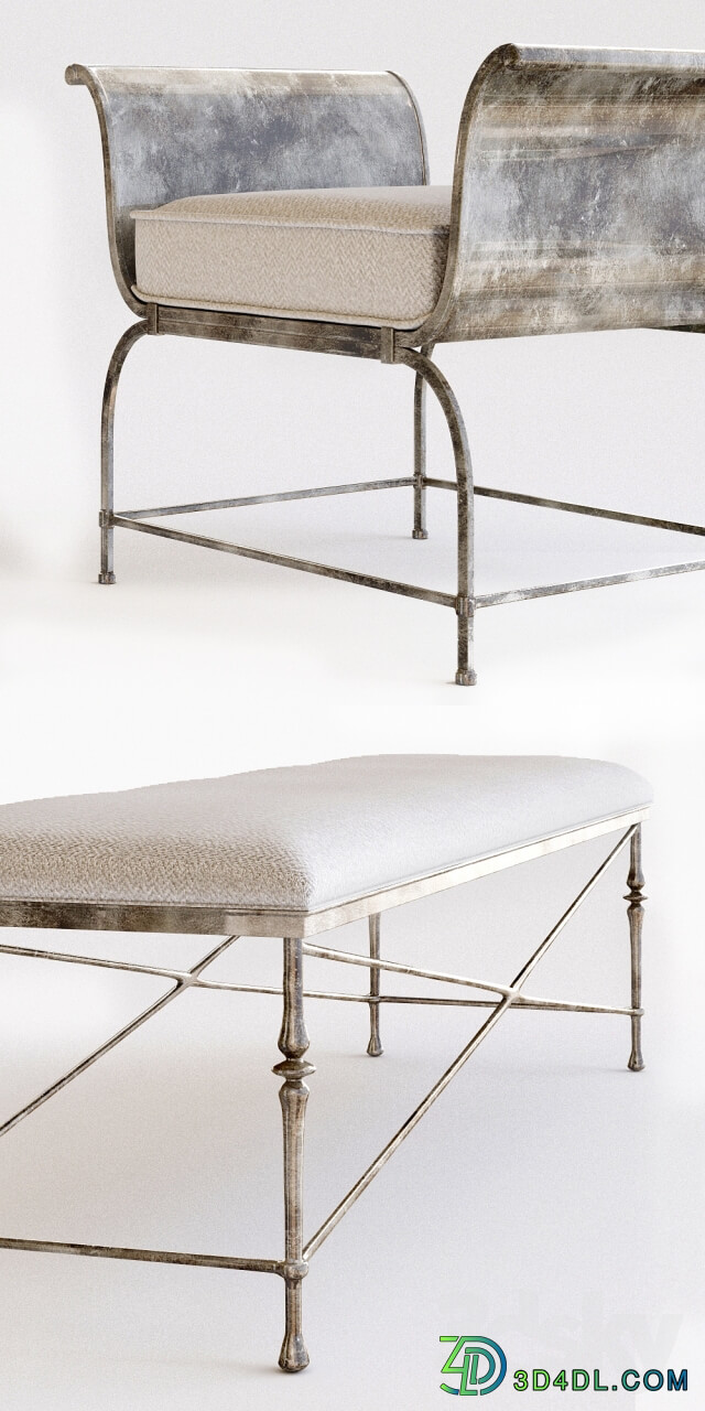 Sutton House Metal Bench