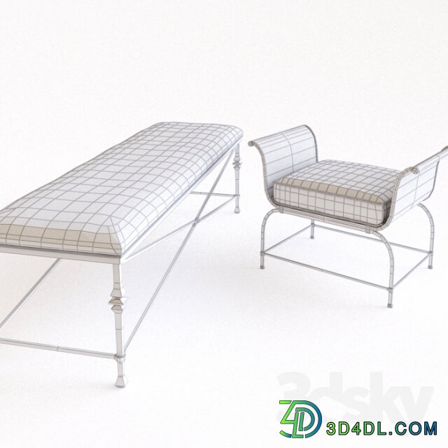 Sutton House Metal Bench