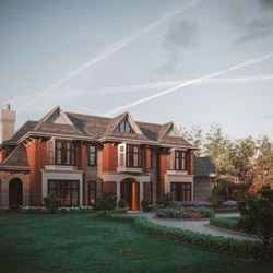 3D Exteriors House Scene Model 3dsmax By Quan Bin 