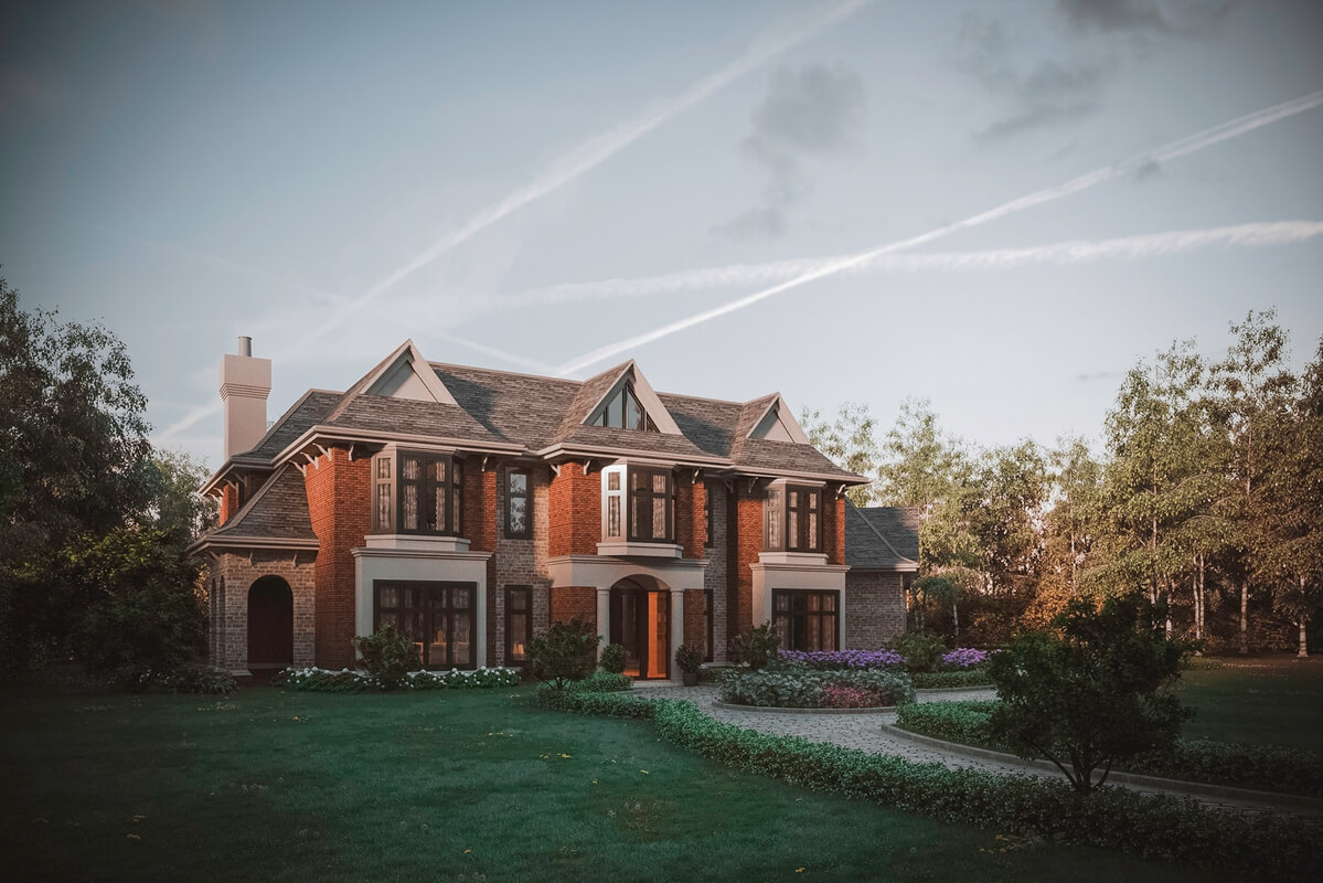 3D Exteriors House Scene Model 3dsmax By Quan Bin