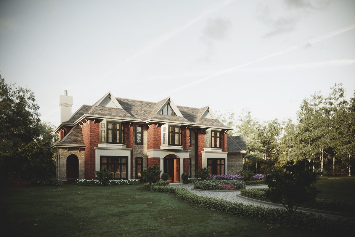 3D Exteriors House Scene Model 3dsmax By Quan Bin