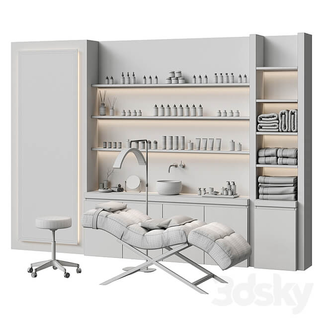 Beauty salon with couch and accessories \ Figuratti P03