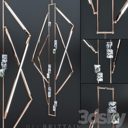 BB x HH Helix Variant Pendant light 3D Models 