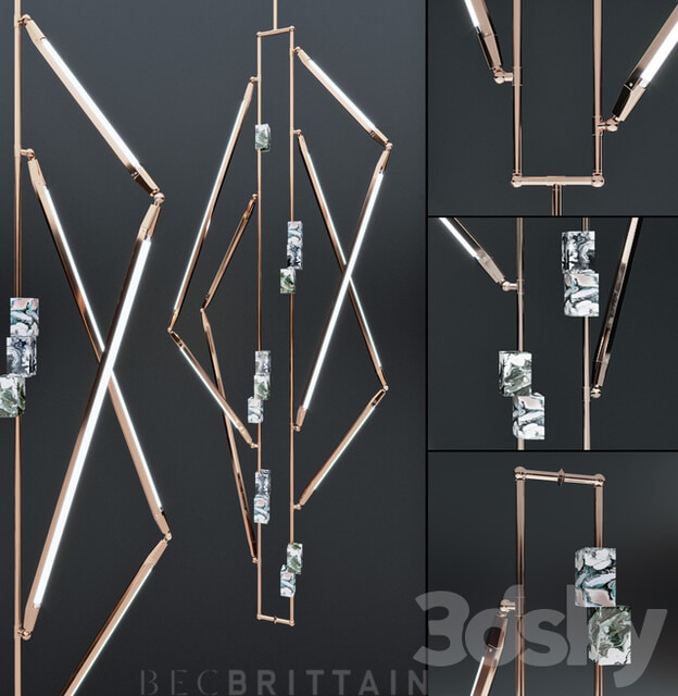 BB x HH Helix Variant Pendant light 3D Models