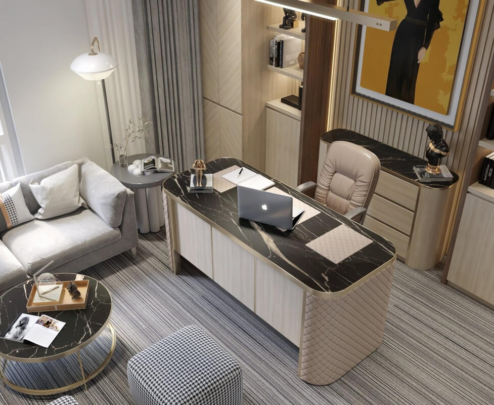  Office Room Interior by Han Dung
