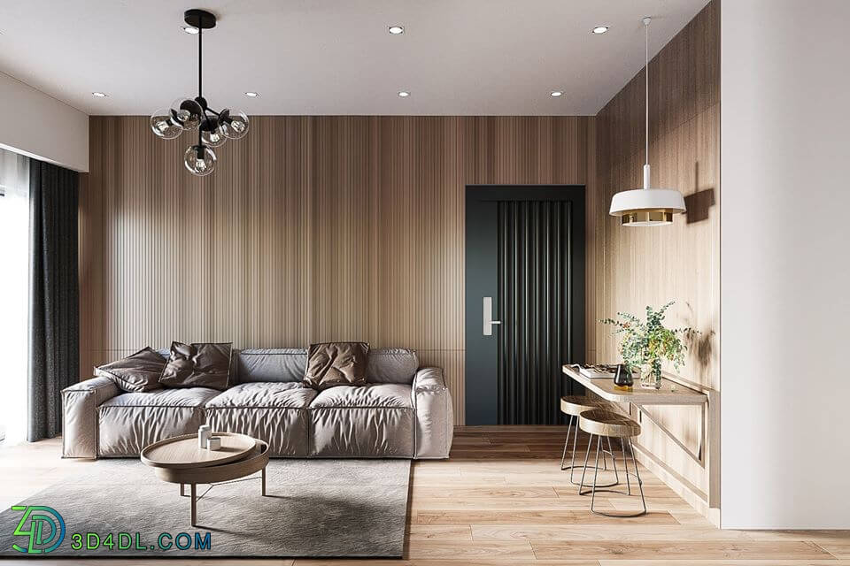 3D Interior Scene File 3dsmax Model Livingroom 317 By HuynhBoo