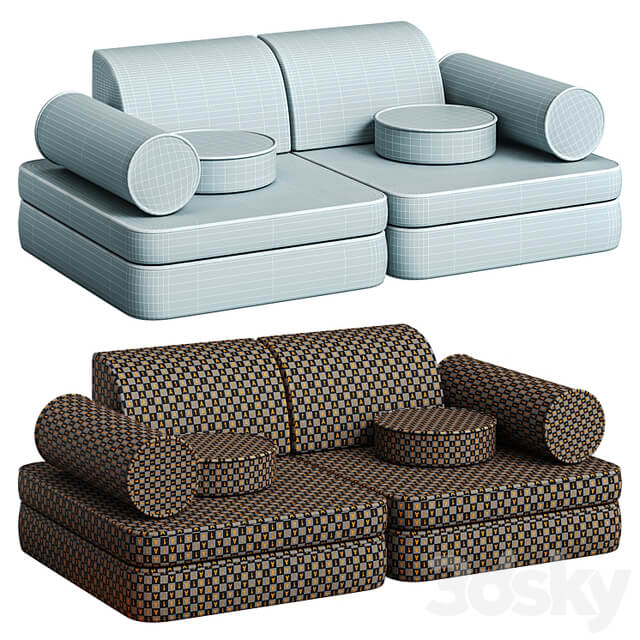 Children's Play Sofa Transformer Settee by Wigiwama