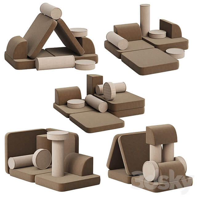 Children's Play Sofa Transformer Settee by Wigiwama