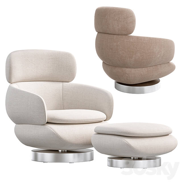 Vivienne High Armchair by Minotti