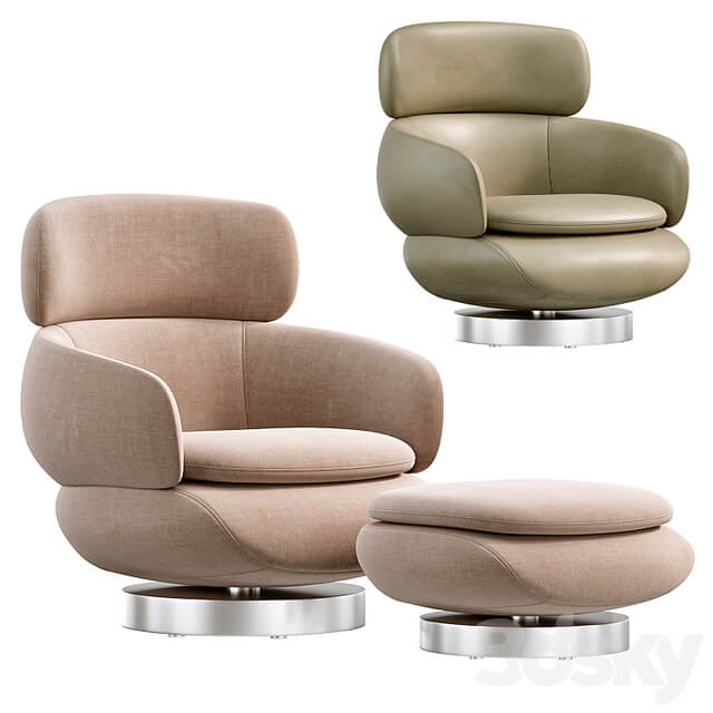 Vivienne High Armchair by Minotti
