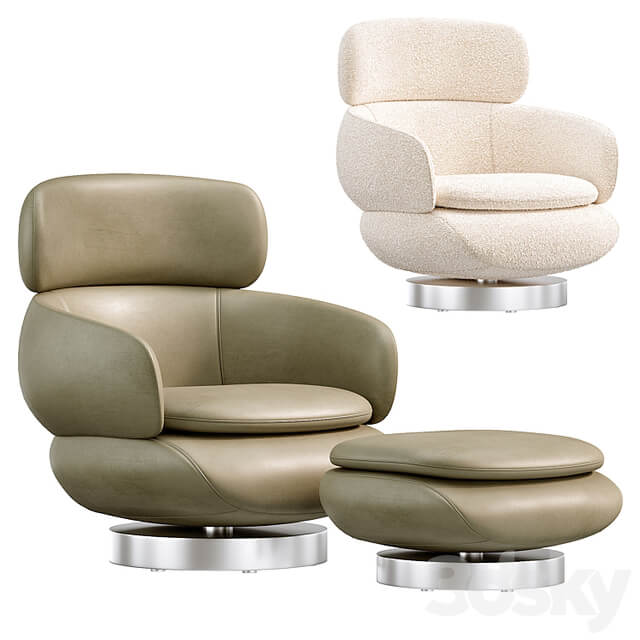 Vivienne High Armchair by Minotti